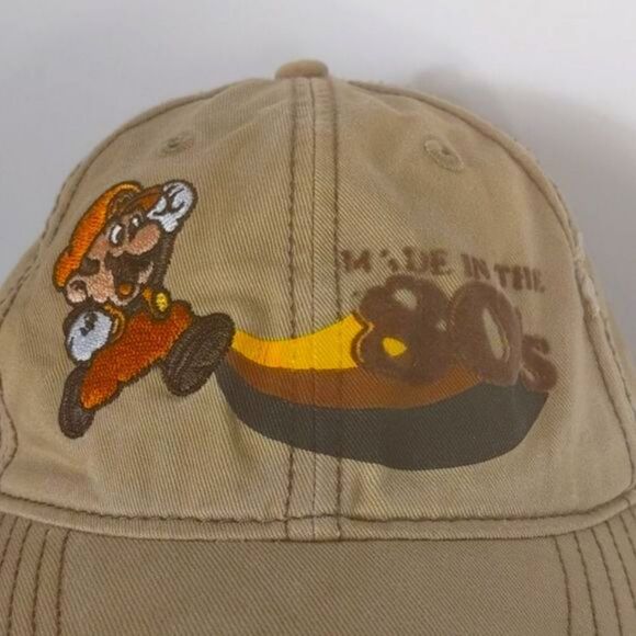 Distressed Nintendo Mario Brothers Mario Cap - Picture 2 of 11